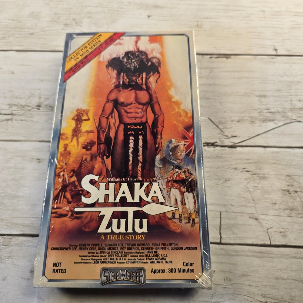 Shaka Zulu A True Story VHS 1989 Starmaker Collector Edition Factory Sealed New